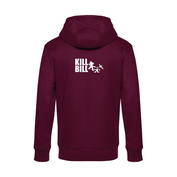 kill-bill sweat shirt original Burgundy flex Blanc impression Dos