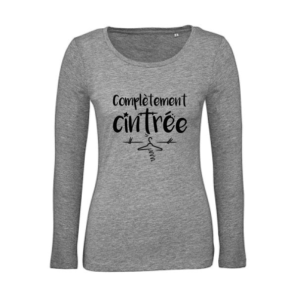 ComplÃ¨tement cintrÃ© Noir |   T shirt manches longues femme|100% bio