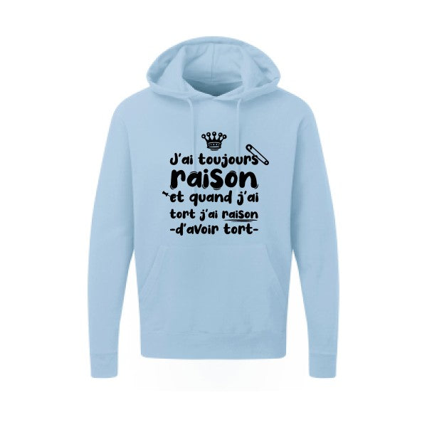 J'ai toujours raison Noir SG - Hooded Sweatshirt Sweat capuche