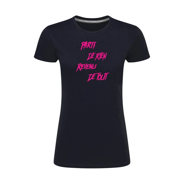 Parti de rien Rose Fluo |T shirt original femme|SG