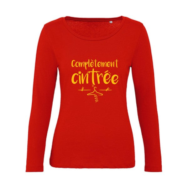 ComplÃ¨tement cintrÃ© jaune Or |   T shirt manches longues femme|100% bio