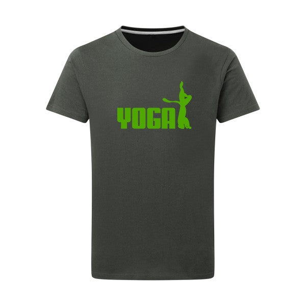 YOGA vert pomme -Flex vert pomme sur T-shirt SG  Charcoal  5XL