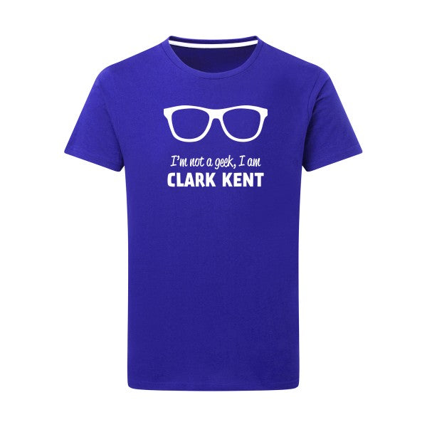 I am Clark Kent -Flex Blanc sur T-shirt SG  Royal Blue  5XL