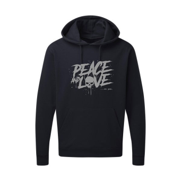 Peace or no peace |Sweat  capuche humoristique Gris 