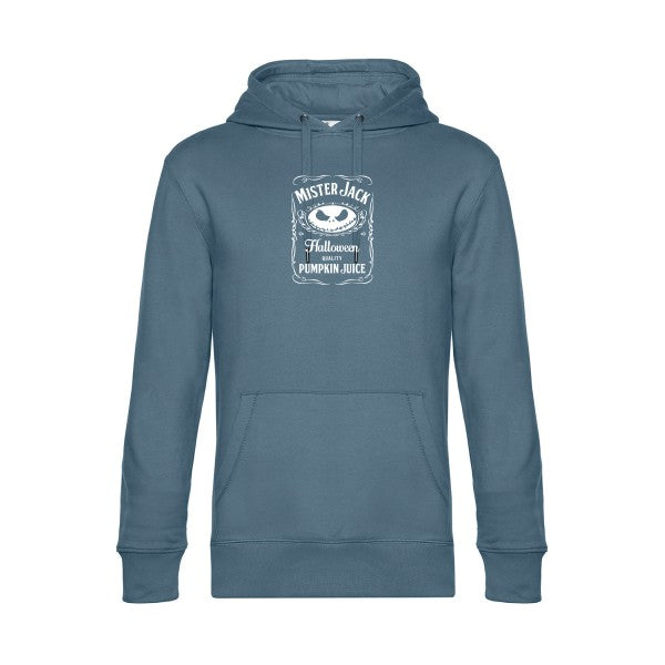 MisterJack sweat shirt original nordic blue flex Blanc impression Face