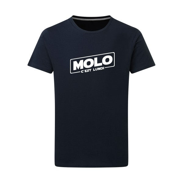 Molo c'est lundi Blanc -Flex Blanc sur T-shirt SG  Navy  5XL