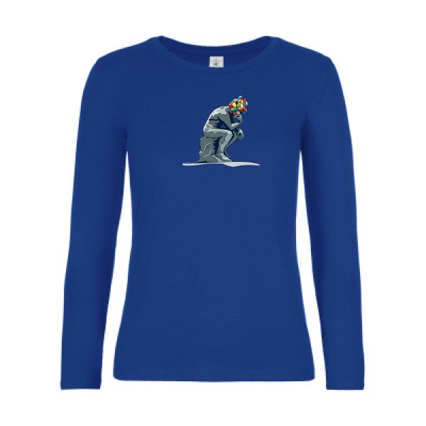 t-shirt lsl femme Reflexion-en-cours...-B&C-E190-LSL-women--T-shirt-femme-manches-longues Royal Blue flex 