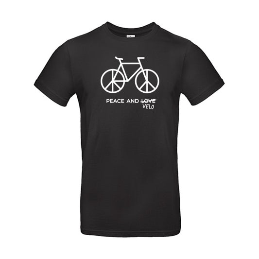 Peace and vélo Blanc B&C - E190 T-shirt