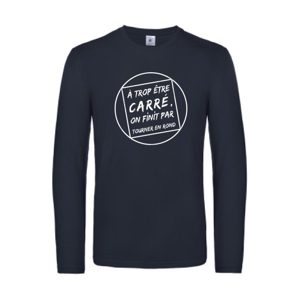 cercle vicieux - t shirt- manches- longues- original- humour- Navy impression Face