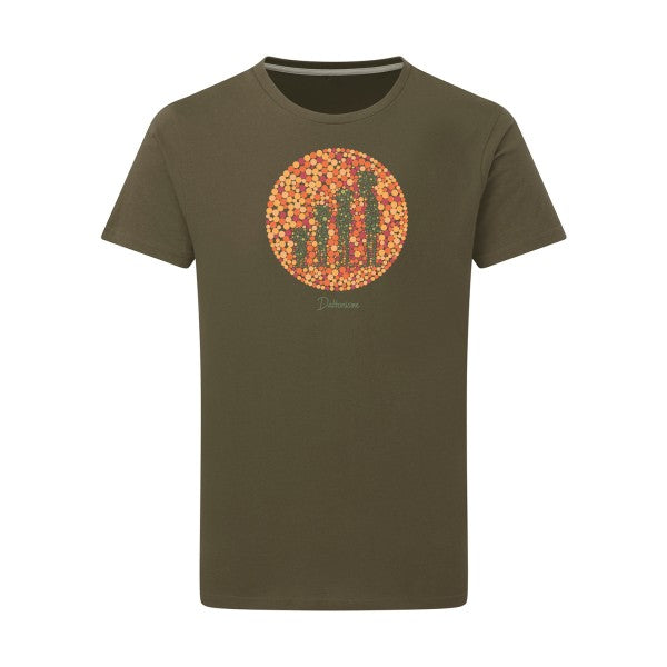 T-shirt homme Daltonisme - T-shirt humoristique pour les personnes daltoniennes Military Green 2XL