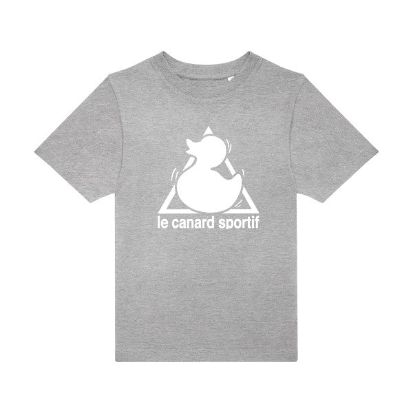 T-shirt original enfant Canard-Sportif couleur Sport Grey flex Blanc