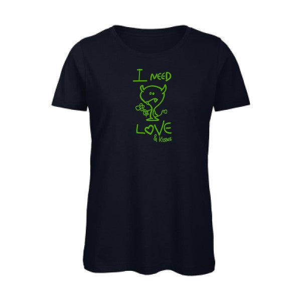 T shirt humour bio femme   femme bio|LOVER Vert pomme 