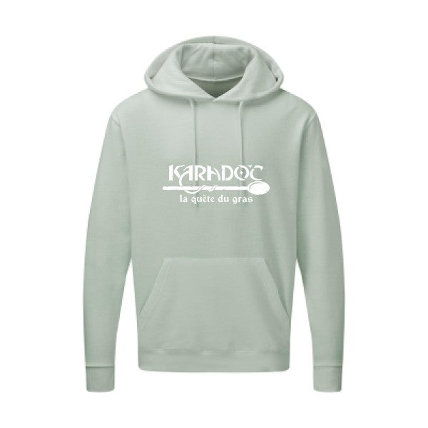 Karadoc Blanc |Sweat capuche imprimé homme