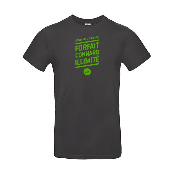 Forfait connard illimité flex Vert pomme B&C - E190 T-shirt|Used Black||2XL