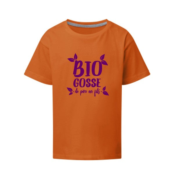 BIO GOSSE  Flex Violet SG - Kids T-shirt enfant Orange Taille 152 (11-12/2XL)