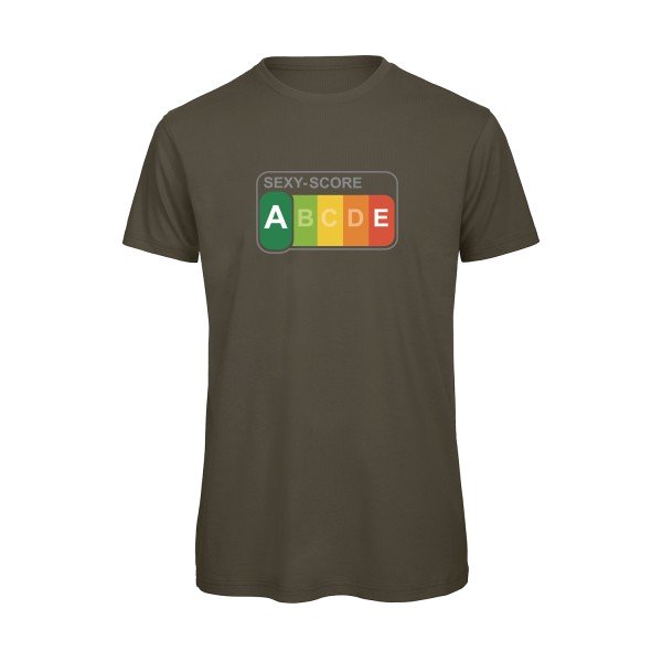 T-shirt humour original Sexy Score T Shirt couleur Khaki Green