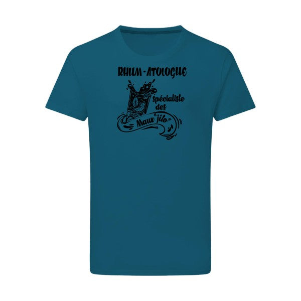 Rhum-atologue - Flex noir Tshirt original Petrol  2XL