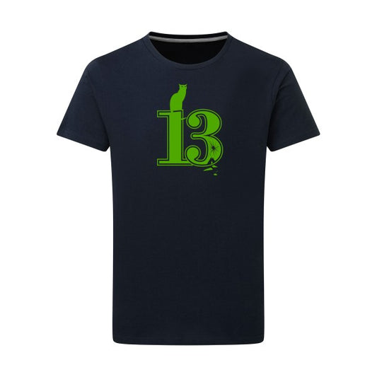 Superstition vert pomme -Flex vert pomme sur T-shirt SG  Navy  5XL