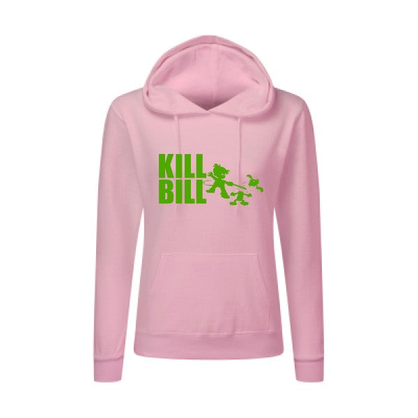 kill bill Vert pomme |Sweat original à capuche Femme