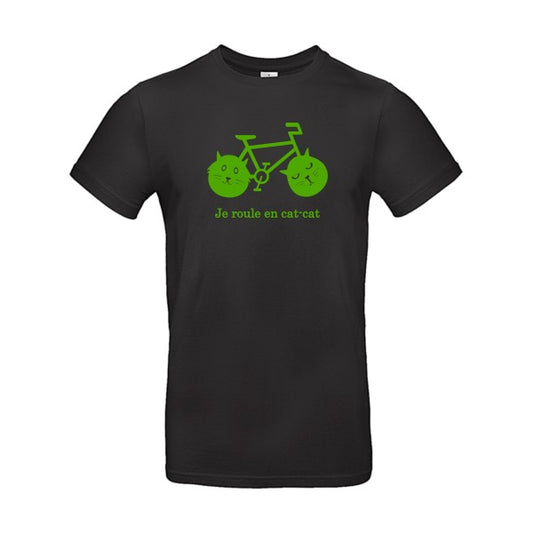 cat-cat bike flex Vert pomme B&C - E190 T-shirt|Black||5XL