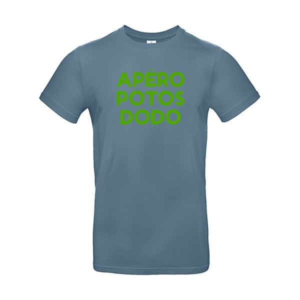 Apéro Potos Dodo  Flex Vert pomme |E190 T-shirt|Stone Blue||2XL