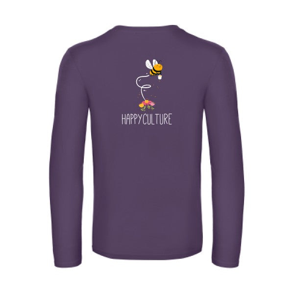 happy-t-shirt-manches-longues-original-humour -Urban Purple