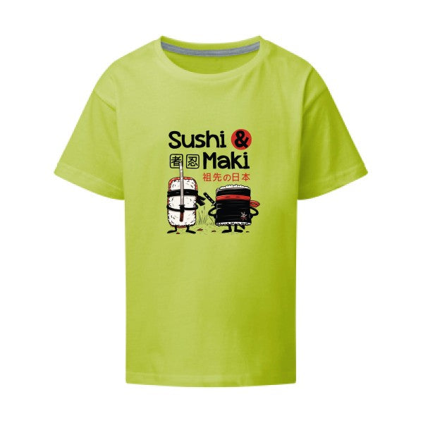 Sushi et Maki SG - Kids T-shirt enfant Lime Taille 152 (11-12/2XL)