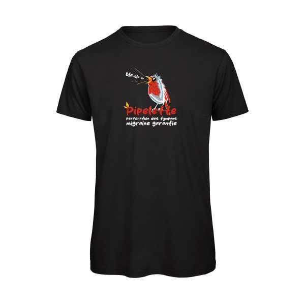 T-shirt humour original Pipelette T Shirt couleur Black