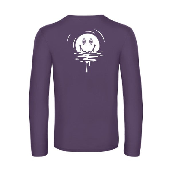 sun smile - t shirt- manches- longues- original- humour- Urban Purple impression Dos