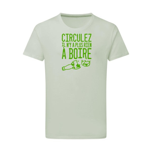 Circulez il n'y a plus rien à boire - Flex Vert pomme Tshirt original Pastel Macchiato  2XL