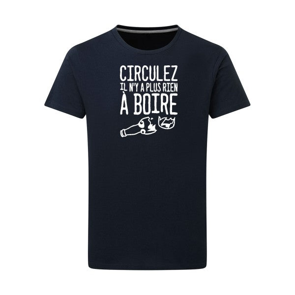 Circulez il n'y a plus rien à boire - Flex Blanc Tshirt original Navy  5XL