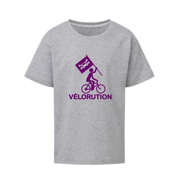 Vélorution Flex Violet SG - Kids T-shirt enfant Light Oxford Taille 152 (11-12/2XL)