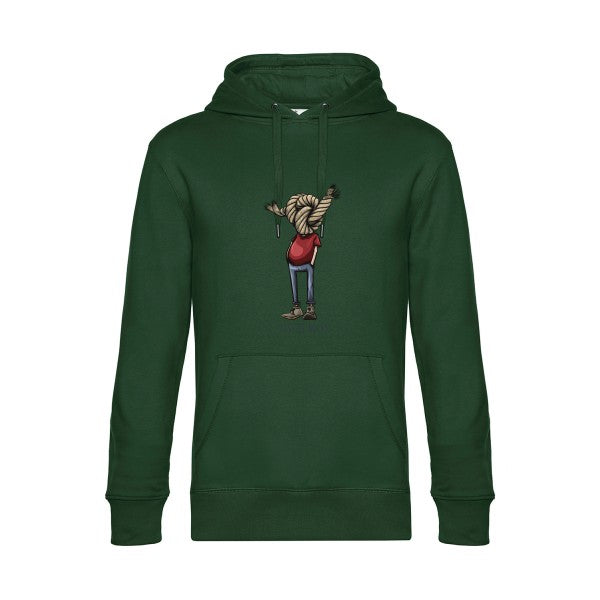 Tete-de-noeud- Sweat à capuche original Bottle Green - RueDuTeeshirt