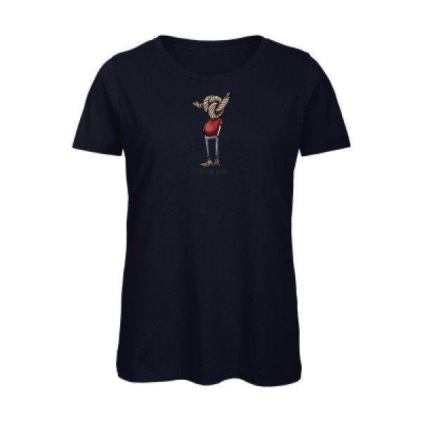 Tete-de-noeud…- - t-shirt original femme Navy