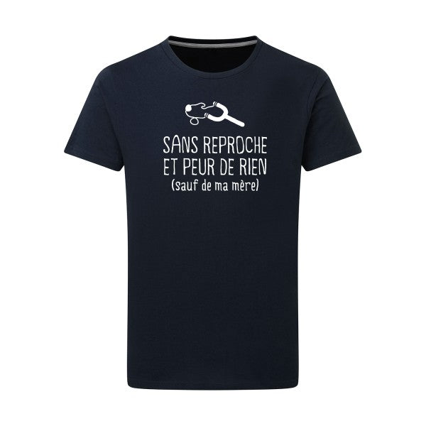 Sans reproche Blanc -Flex Blanc sur T-shirt SG  Navy  5XL