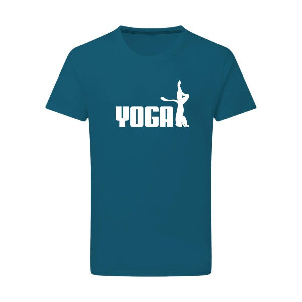 YOGA Blanc -Flex Blanc sur T-shirt SG  Petrol  2XL