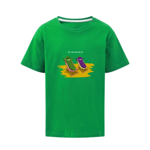 On n'est pas bio là ? SG - Kids T-shirt enfant Kelly Green Taille 140 (9-10/XL)