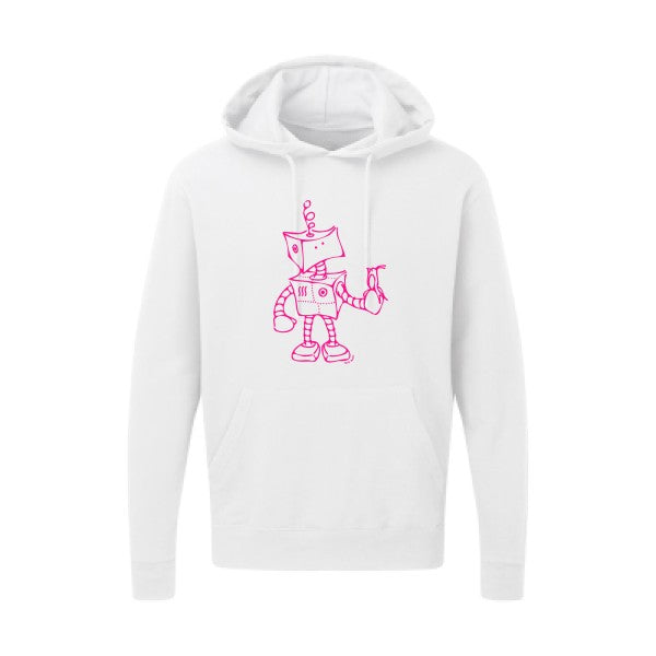 Robot & Bird Rose Fluo SG - Hooded Sweatshirt Sweat capuche