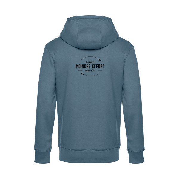 Artisan-du-moindre-effort sweat shirt original nordic blue flex Noir impression Dos