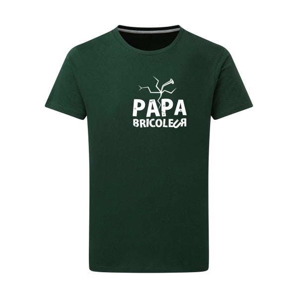 Papa bricoleur - Flex Blanc Tshirt original Bottle Green  2XL