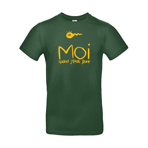 Moi, quand j'étais jeuneFlex jaune or - E190 T-shirt|Bottle Green||2XL