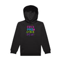 sweat capuche enfant Black J-peux-pas-j-ai-coloriage