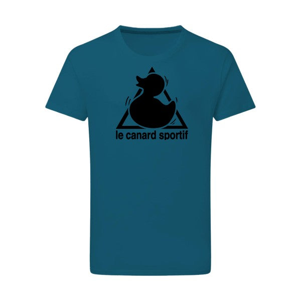 Canard Sportif noir -Flex noir sur T-shirt SG  Petrol  2XL