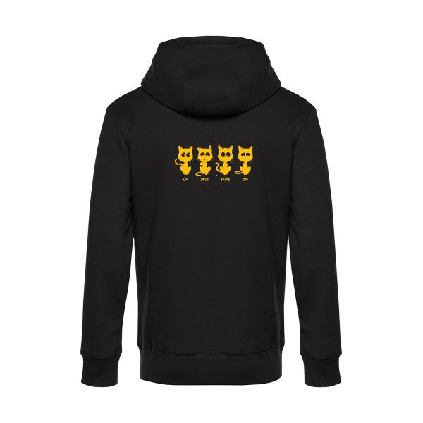 sweat à capuche homme original un deux trois cat