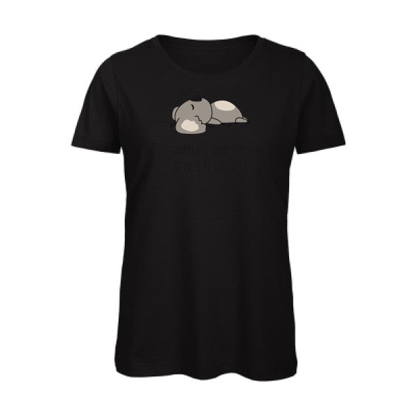 Dormir- - t-shirt original femme Black