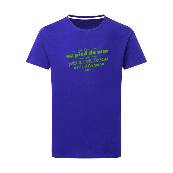 Proverbe à la con vert pomme -Flex vert pomme sur T-shirt SG  Royal Blue  5XL