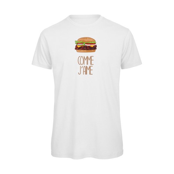 T-shirt humour original Comme J Aime T Shirt couleur White