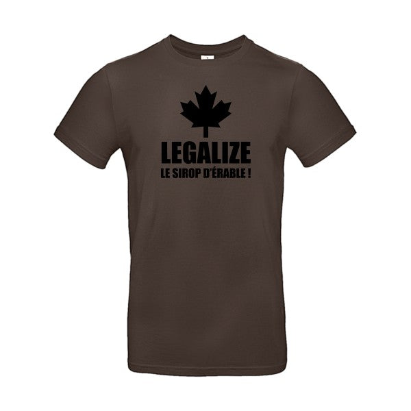 Legalize le sirop d'érableFlex noir- T-shirt E190|Brown||2XL