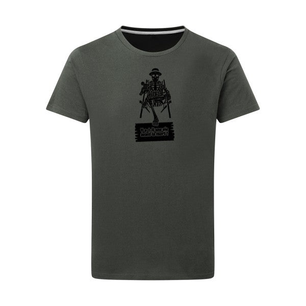 Y a-t-il une vie avant la mort ? - Flex noir Tshirt original Charcoal  5XL