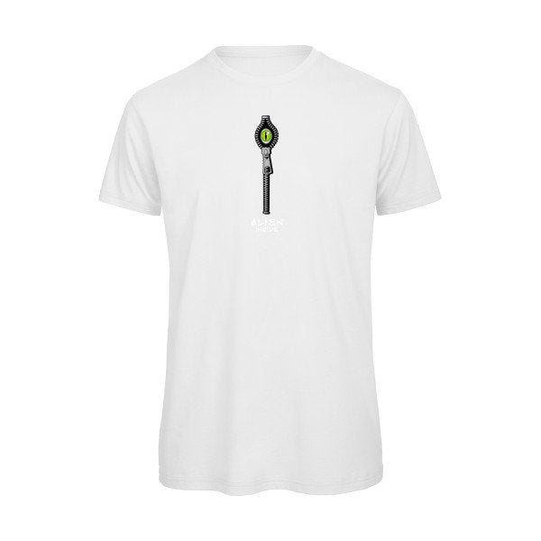 T-shirt humour original Alien Inside T Shirt couleur White